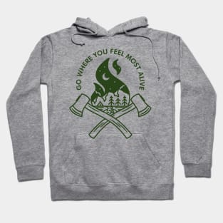 Bushcraft Life - Green Version Hoodie